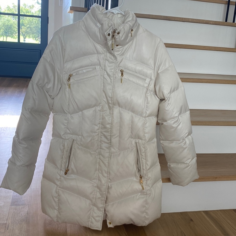 Winter white Calvin Klein coat